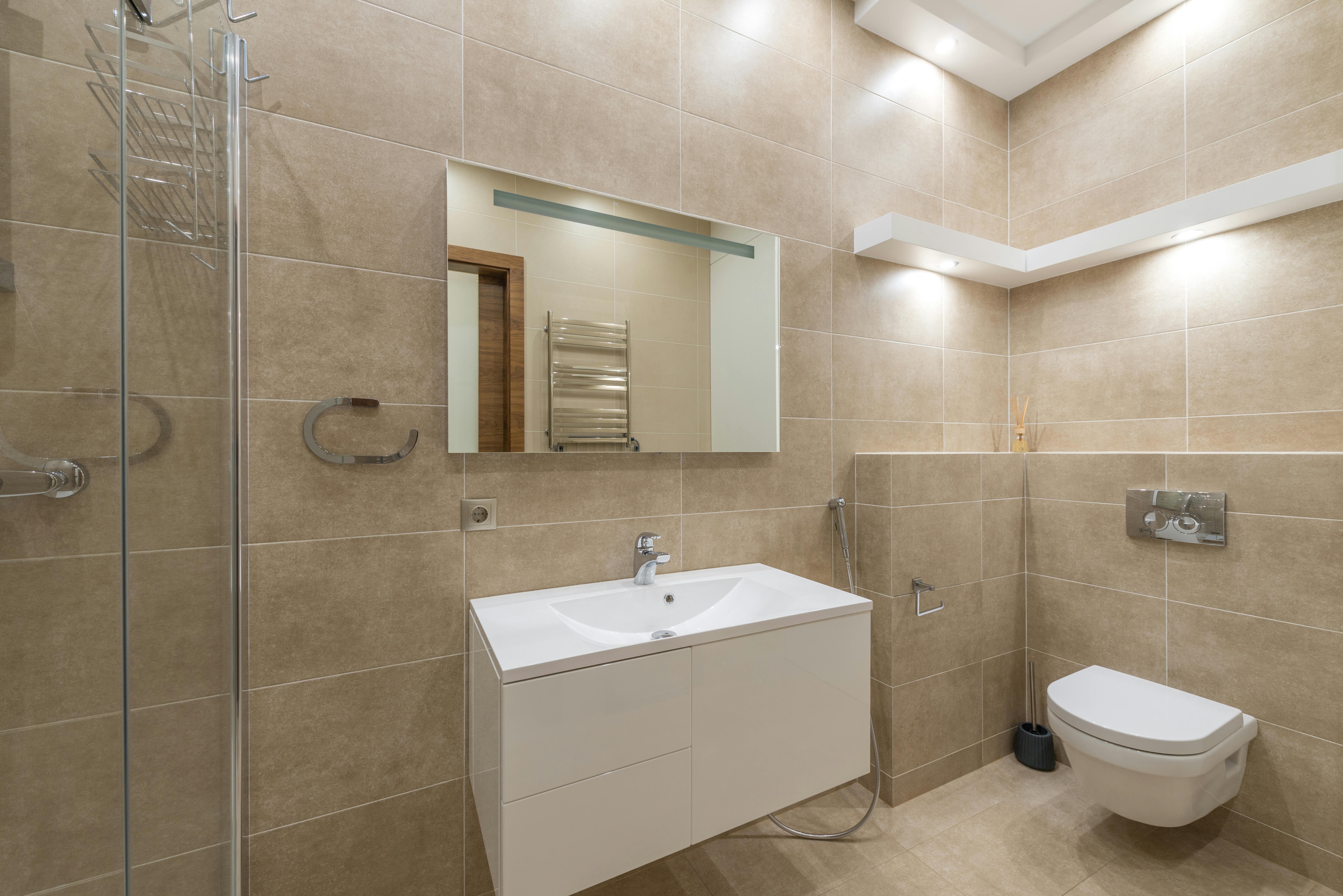 Bagno moderno ristrutturato a Treviso